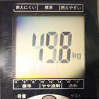 2日間断食前の体重測定